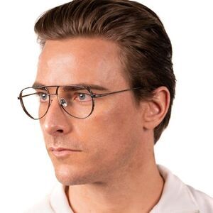 NEW Tom Ford TF5658 008 Shiny Gunmetal Aviator Unisex Eyeglasses